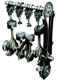 Moteur à distribution par chaînes.