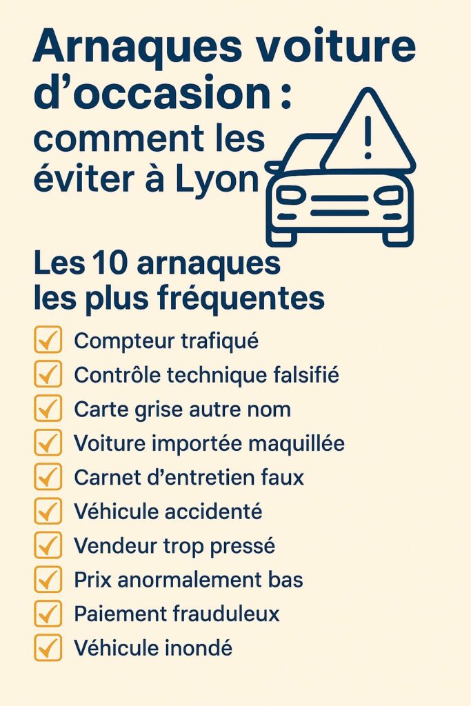 arnaques voiture d’occasion Lyon