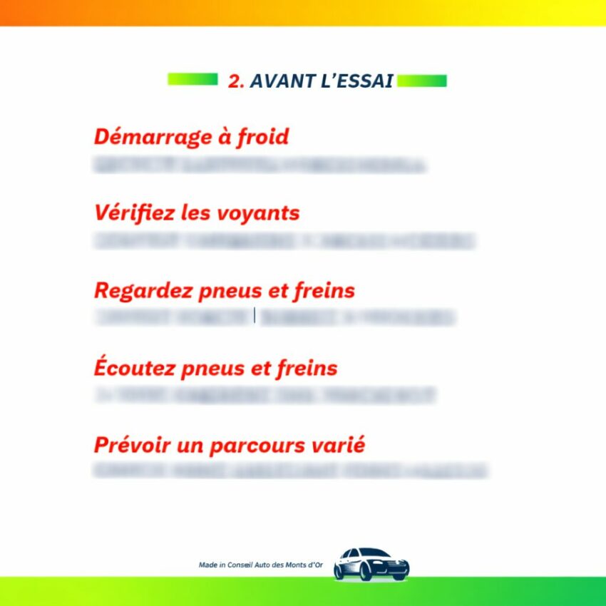 Guide essai routier AutoMatch